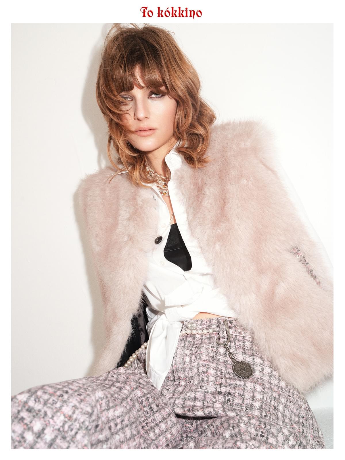 tokokkino*「Tender Rebellion」Natural Pearl and Purple Gold Ebony Necklace