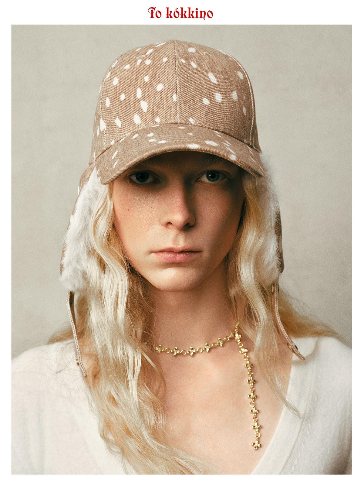 tokokkino* Fawn Fur Hat