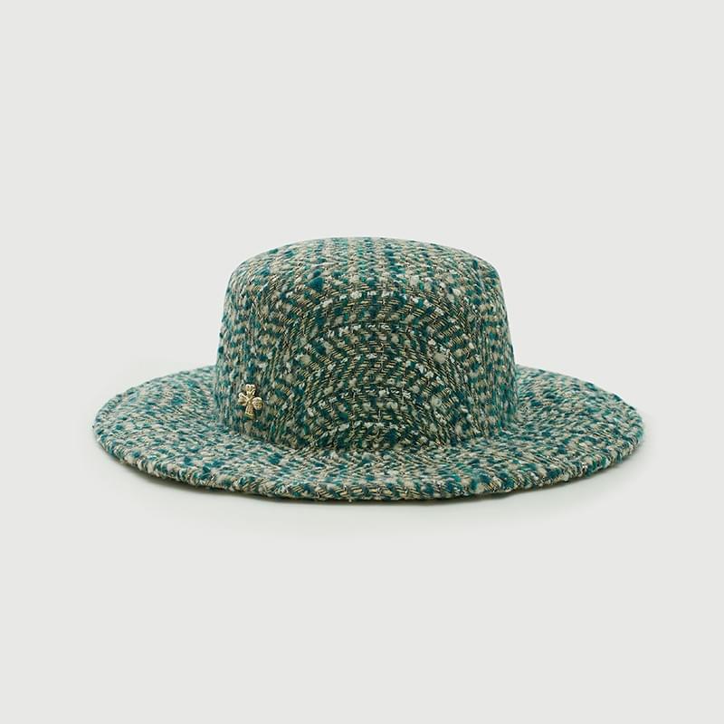 tokokkino* Irregular Flat-Brim Fedora Hat