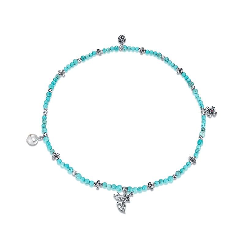 Tokokkino * Turquoise Silver Bow bracelet