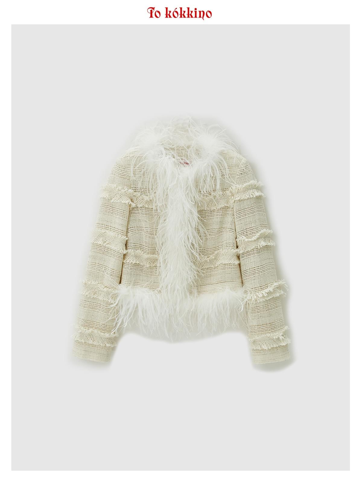 tokokkino*「Slightly Uncontrolled」 Ostrich Feather Coat