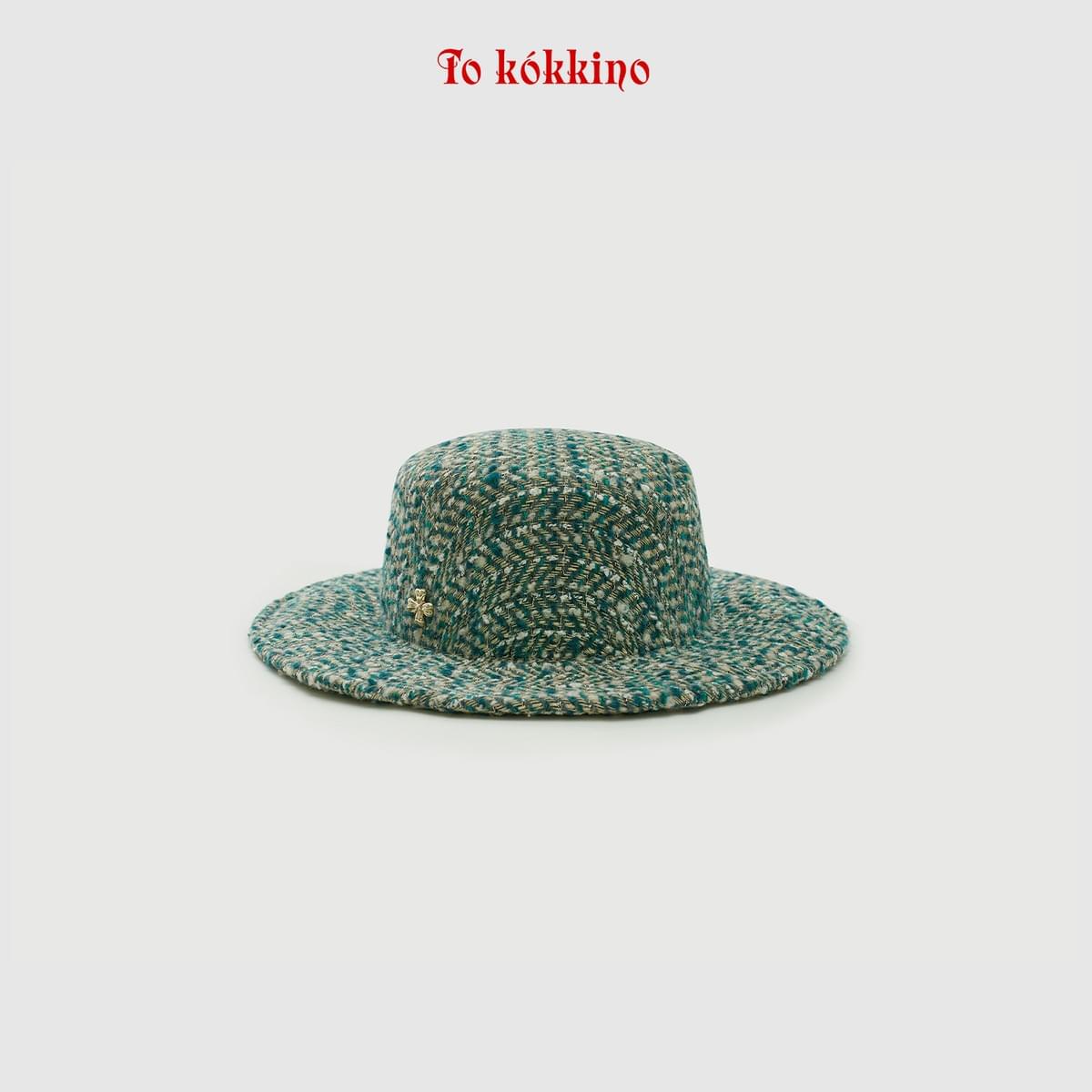 tokokkino* Irregular Flat-Brim Fedora Hat