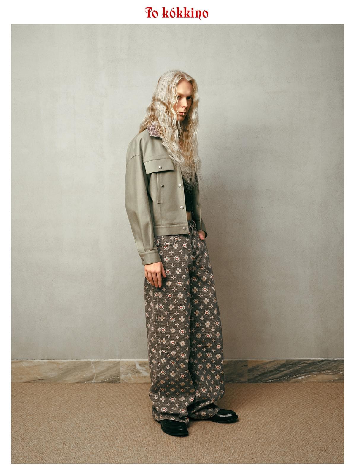 tokokkino* Monogram Low-Rise Jeans