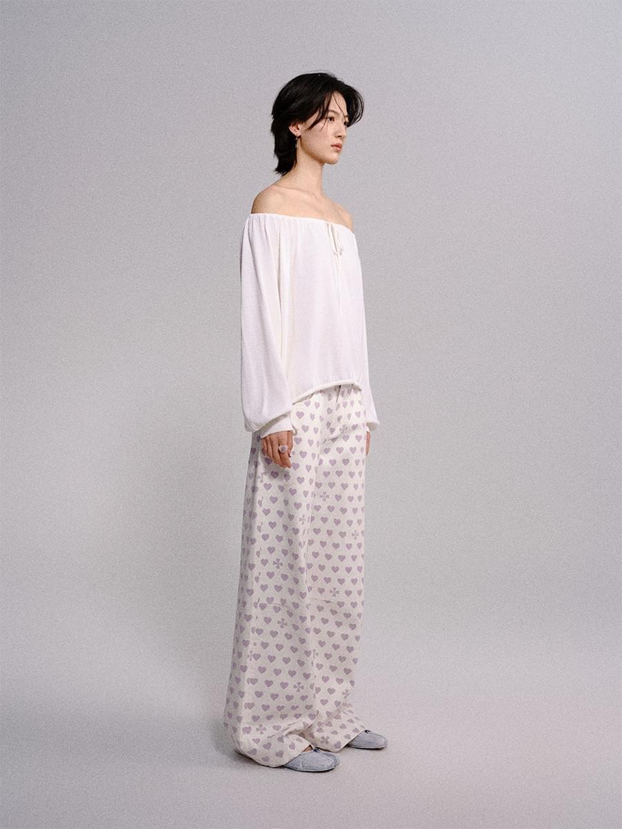 Tokokkino * Purple Heart Low-rise pants 25SSN07