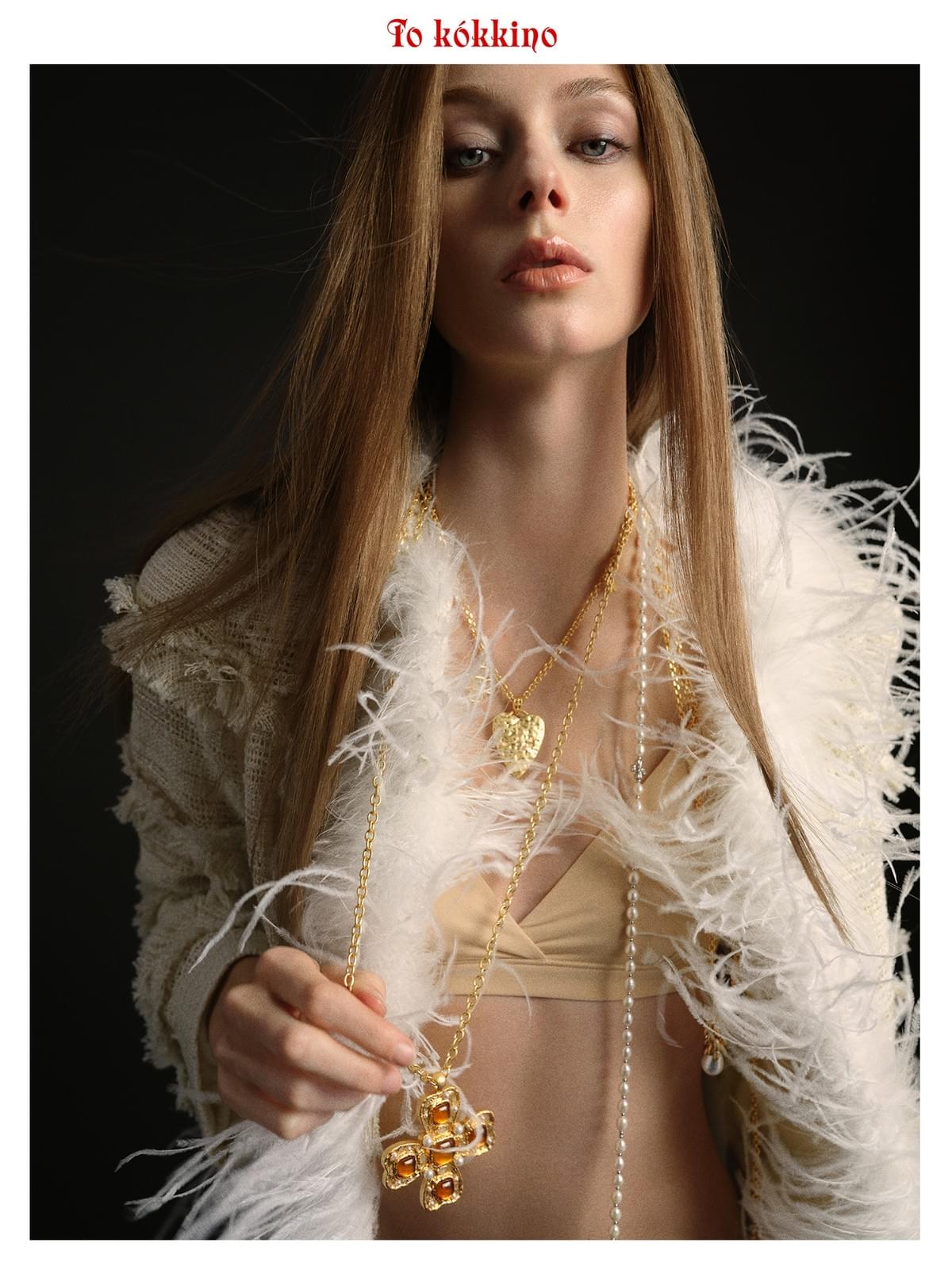 tokokkino*「Slightly Uncontrolled」 Ostrich Feather Coat