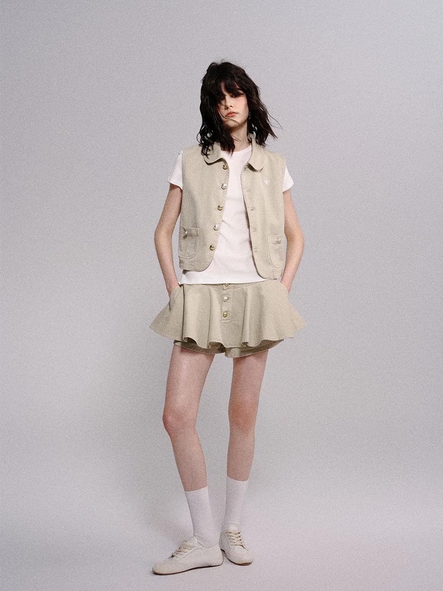 TOKOKKINO* Light Cyan Khaki Set