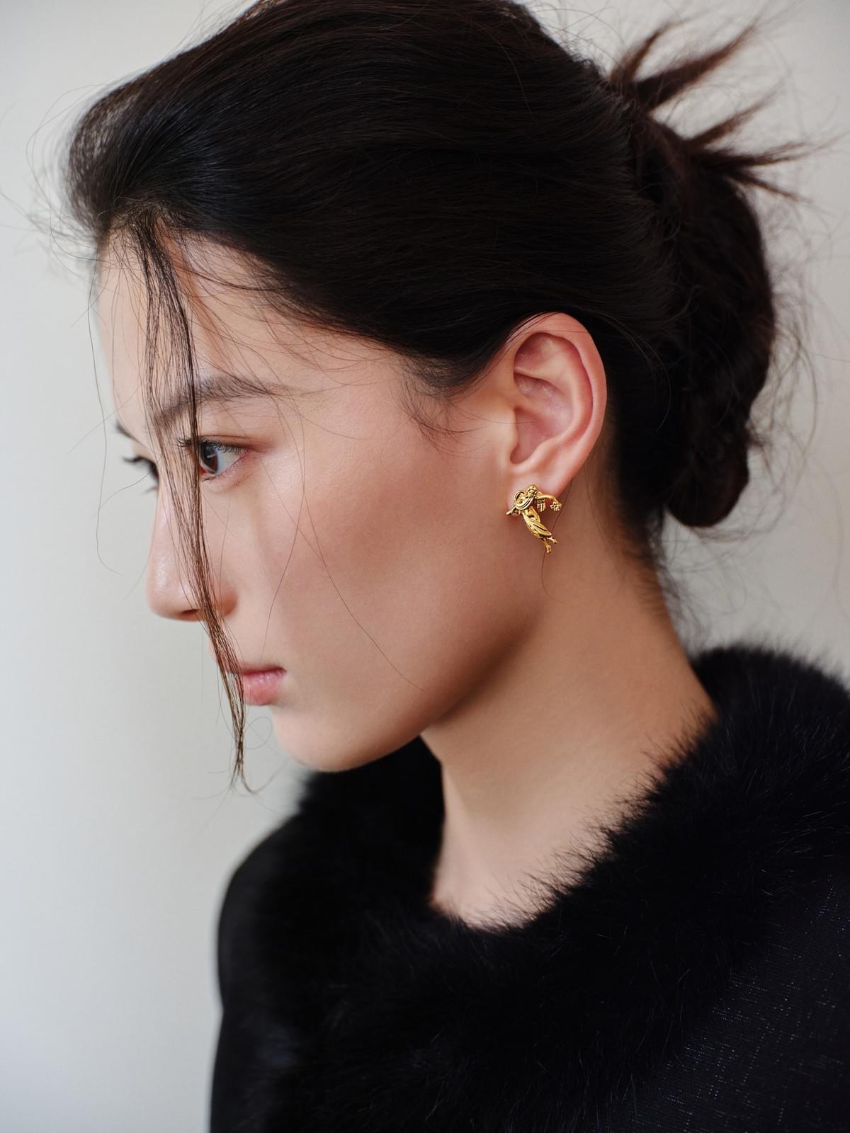 Angel Flower Ear Studs