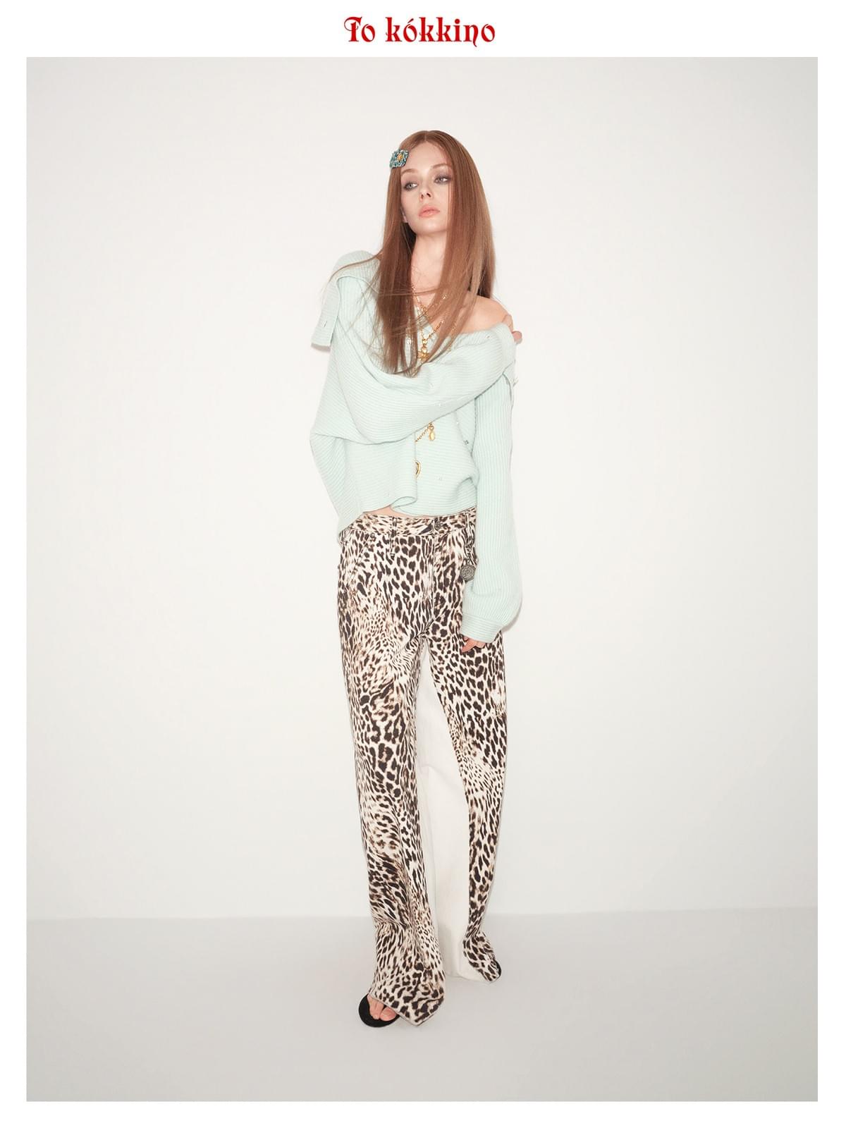 tokokkino*「Blue Pearl」 Lake Blue Pearl Cashmere Sweater