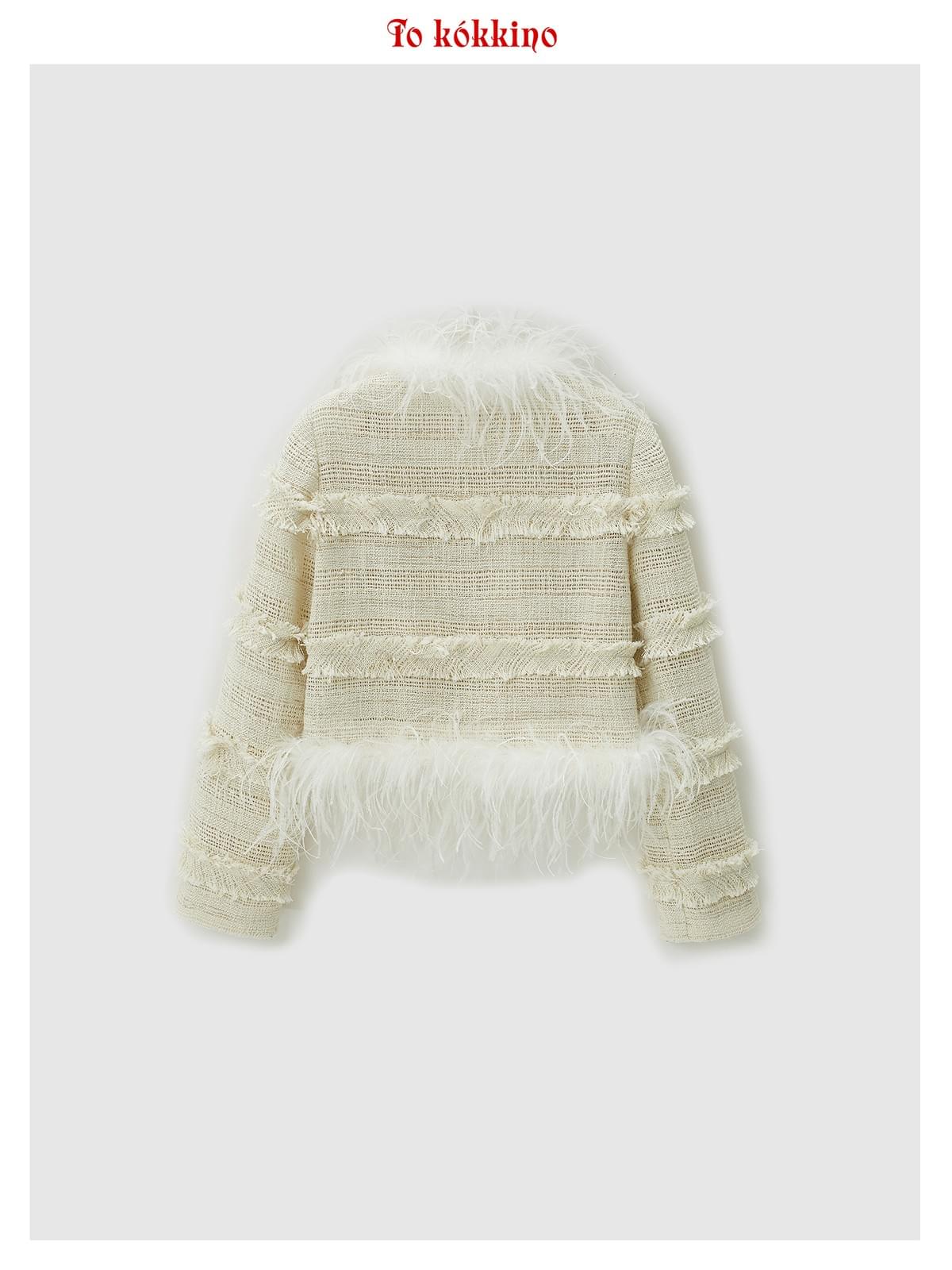 tokokkino*「Slightly Uncontrolled」 Ostrich Feather Coat