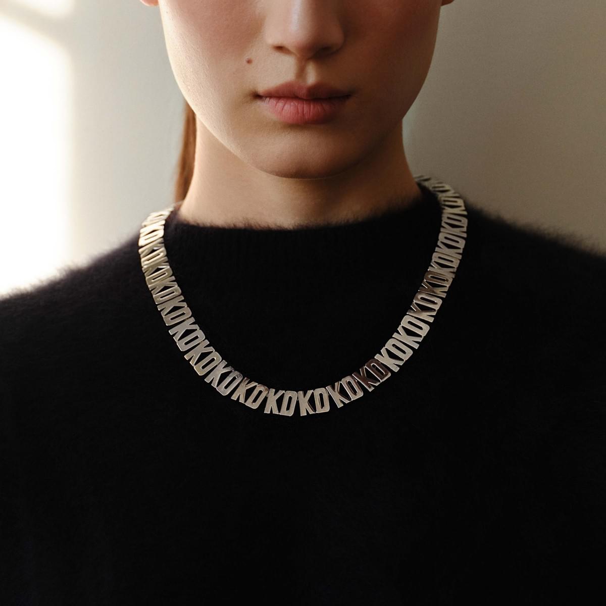 Necklace with the Letters 
