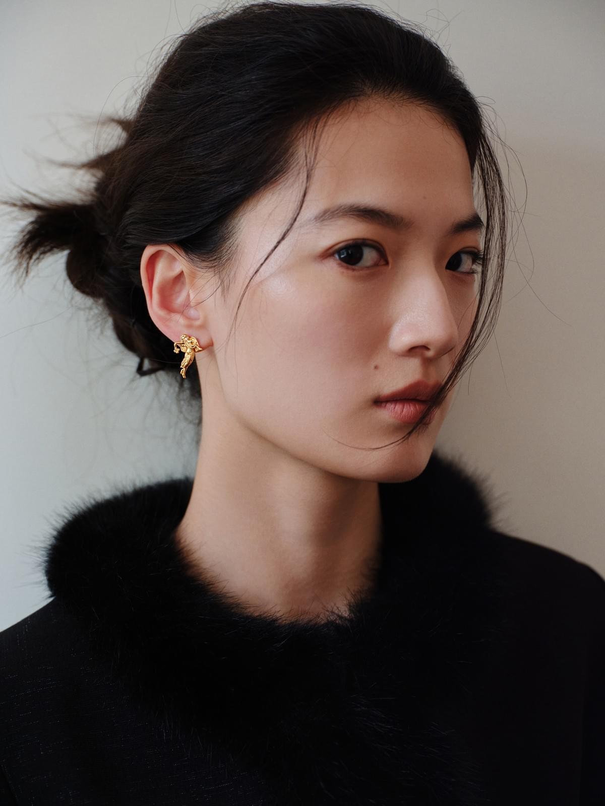 Angel Flower Ear Studs
