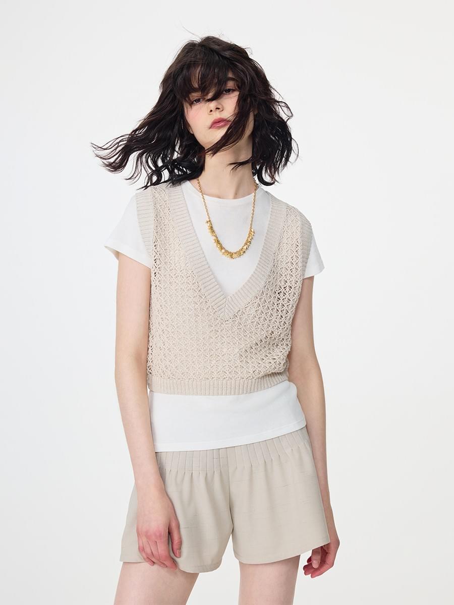 Tokokkino light khaki tank top