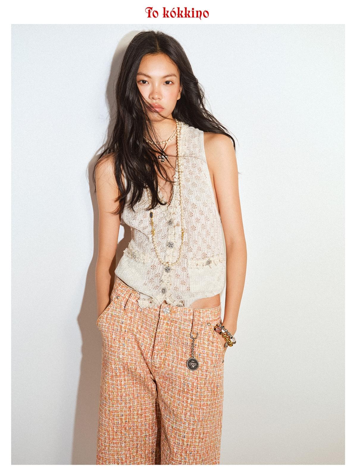 tokokkino 'Old Harbor Out of Focus' Linen Knit Vest