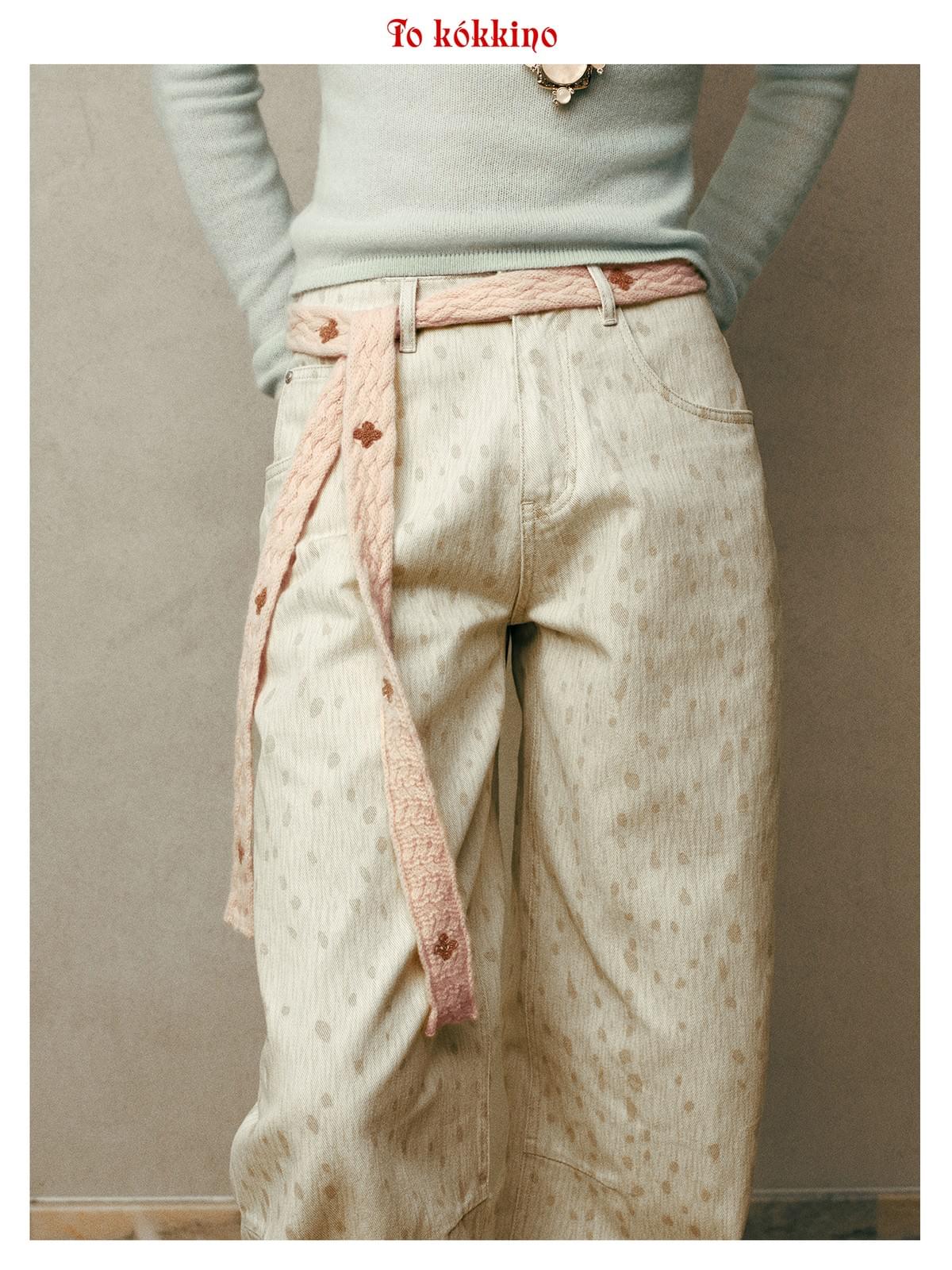 tokokkino* Pink Slim Scarf