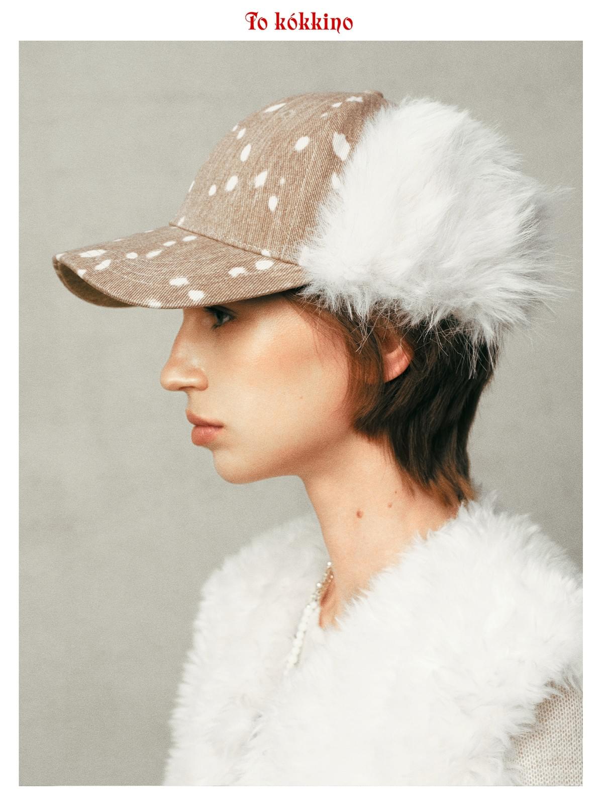 tokokkino* Fawn Fur Hat