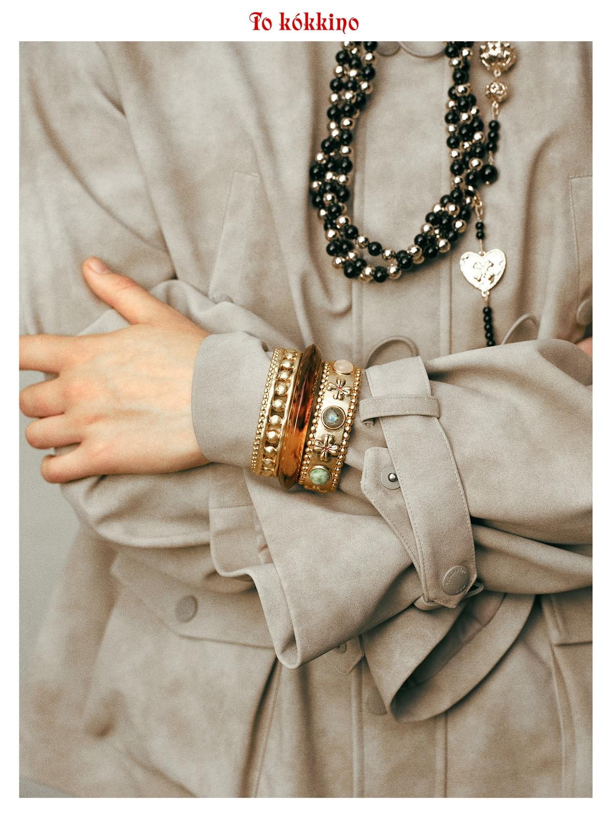 tokokkino* Eco-Friendly Suede Belted Jacket