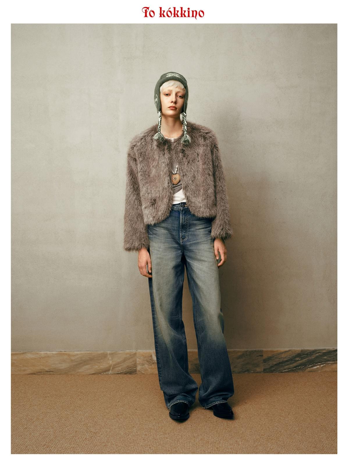 tokokkino* Two-Tone Retro Jeans