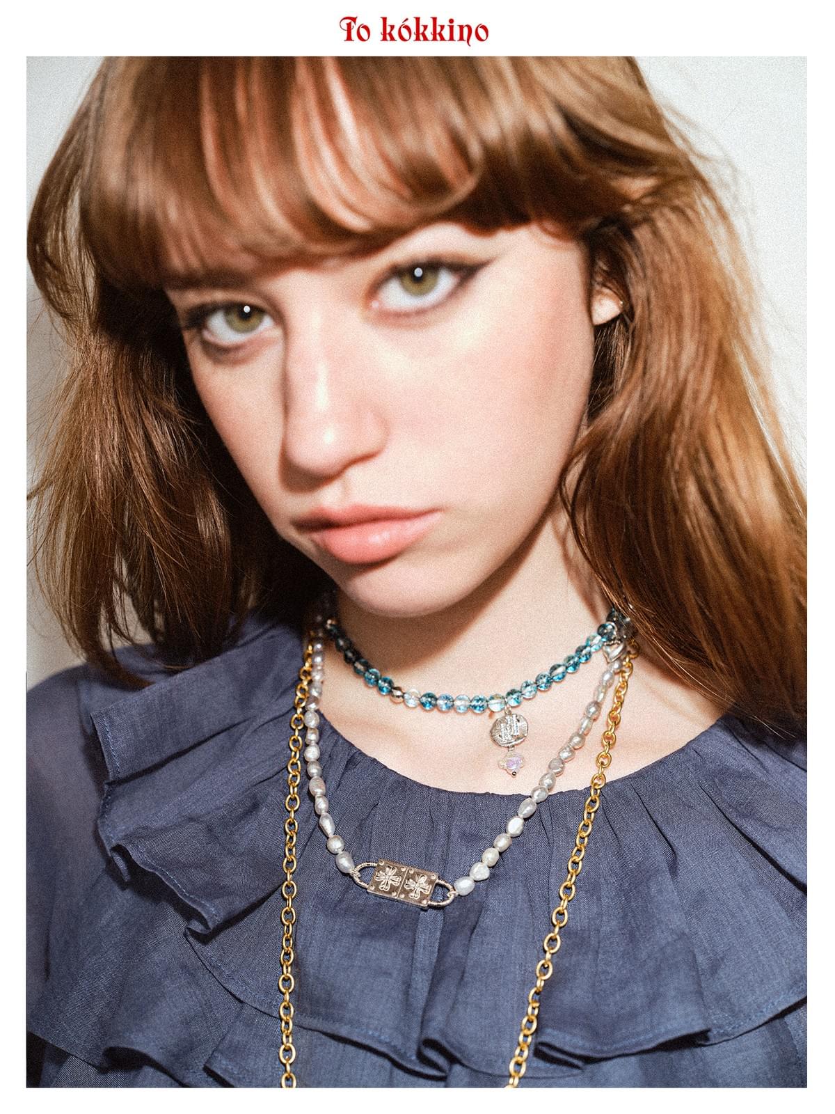 tokokkino「Alliance」Double Lock Pearl Necklace
