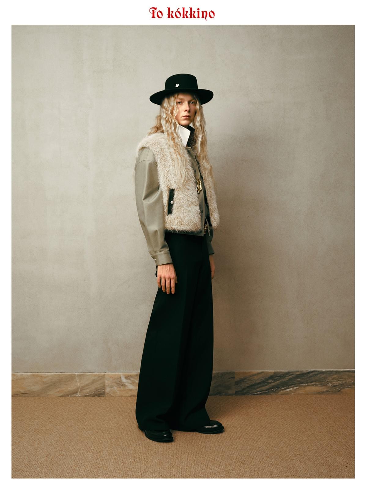 tokokkino* MAX Straight-Leg Pleated Trousers