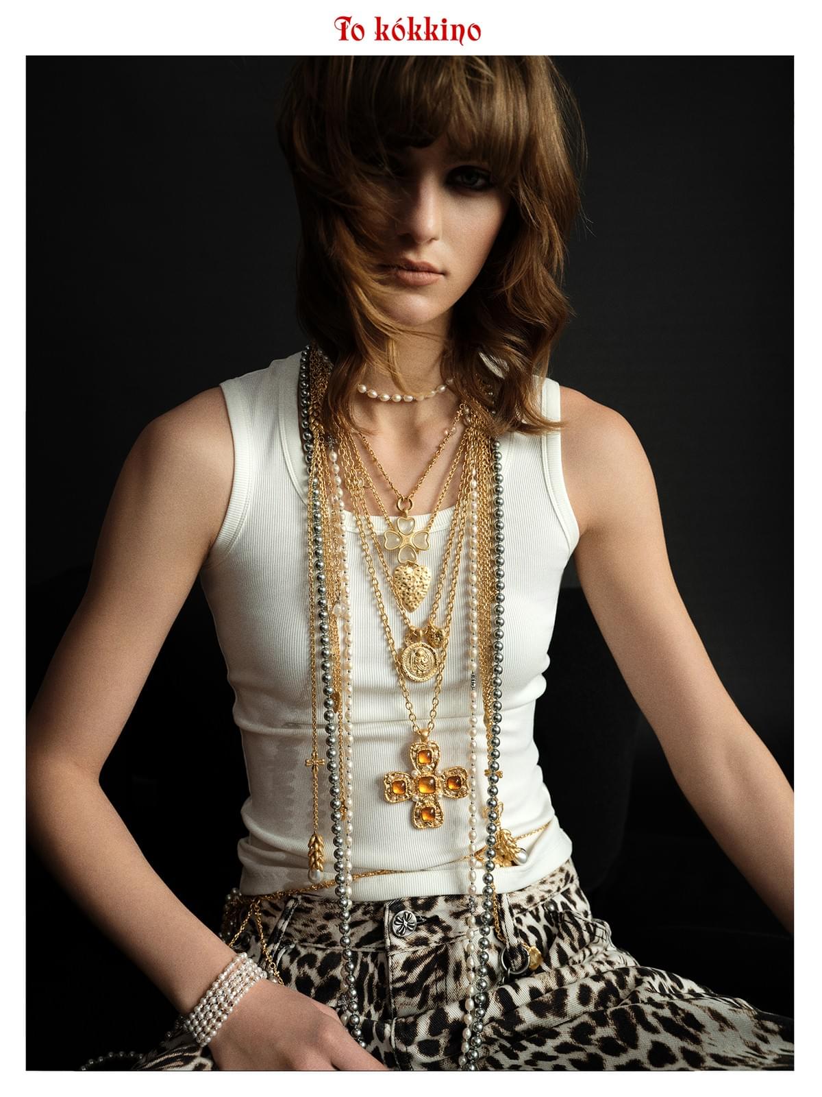 tokokkino*「Pearl Layering」Multi-way Wear Pearl Long Necklace