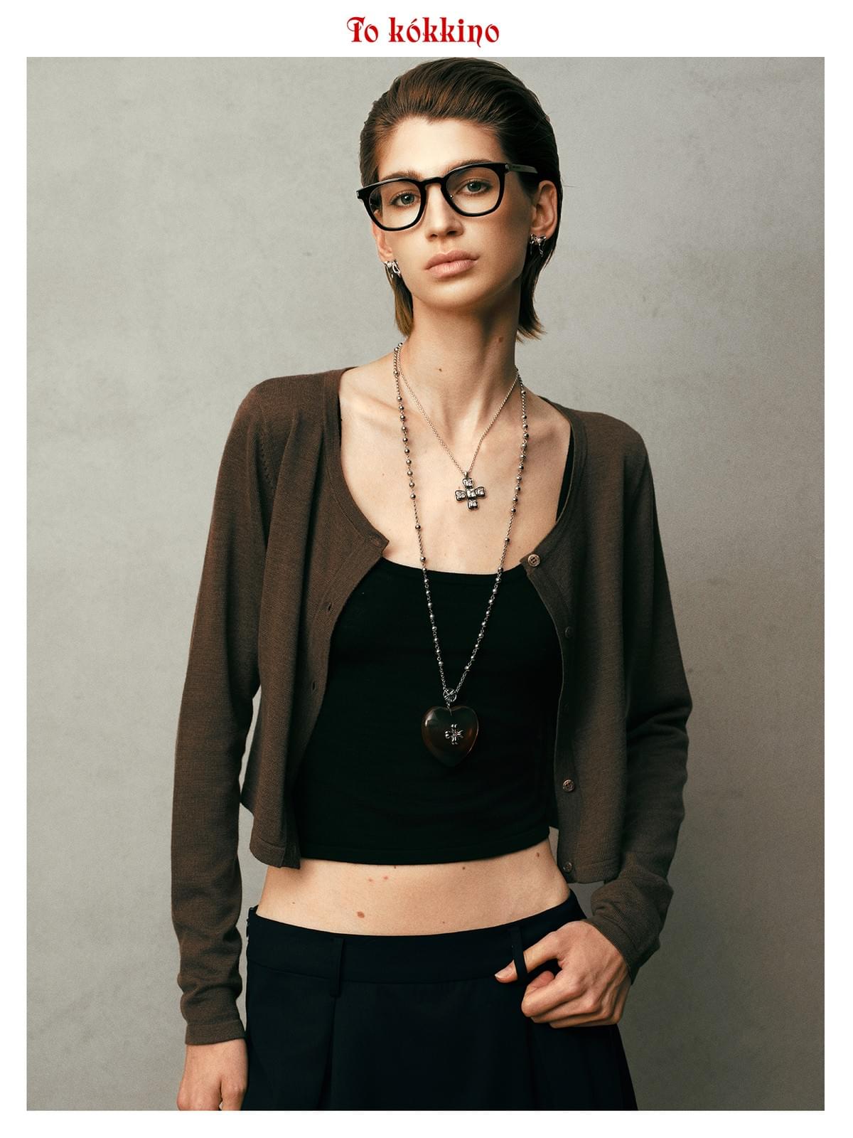 tokokkino* Mini Classic Four-Sided Bowknot Necklace