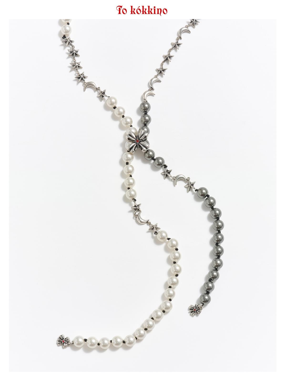 tokokkino* Two-Tone Pearl Necklace