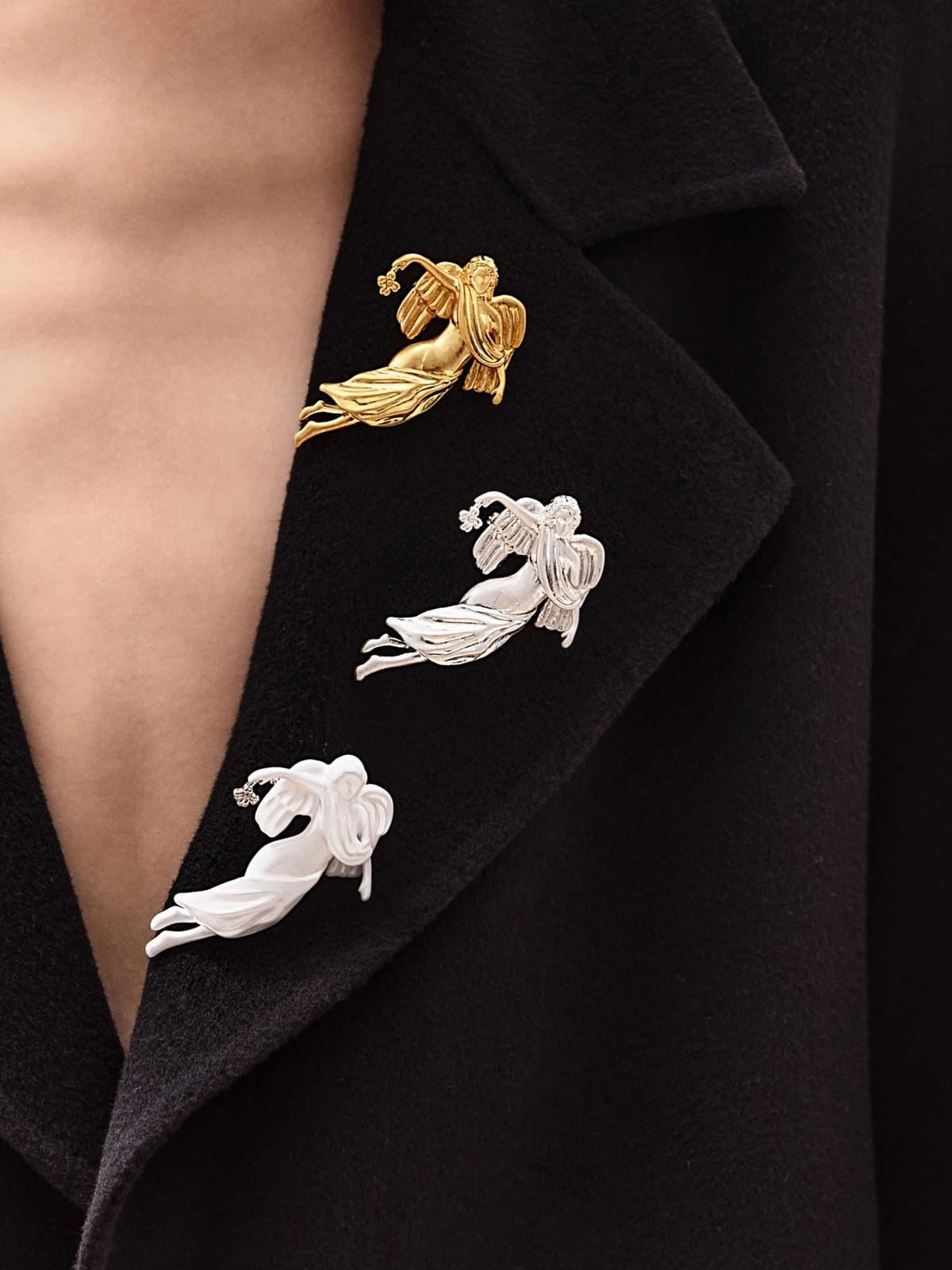 Angel Flower Multicolored Brooch