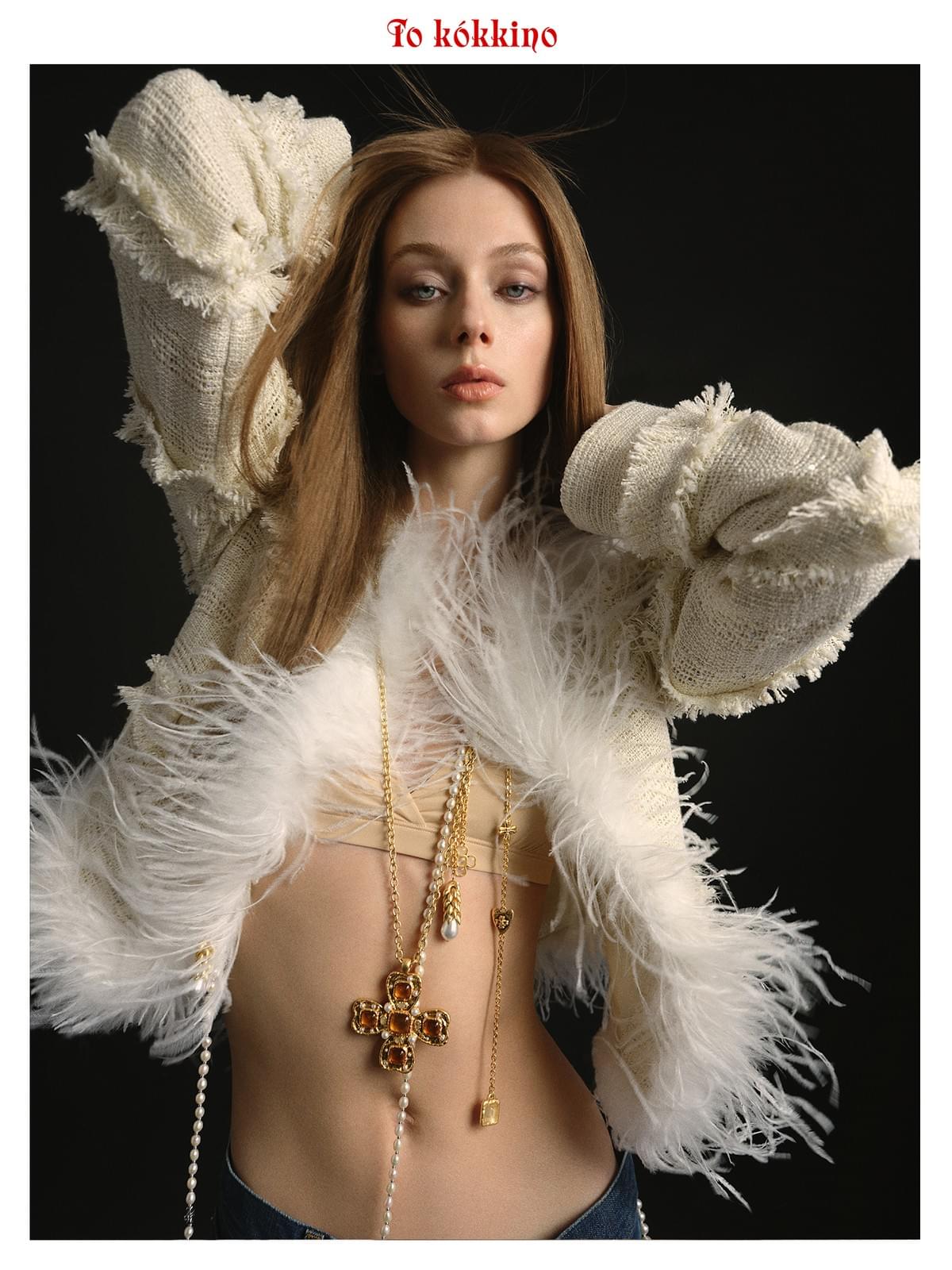 tokokkino*「Slightly Uncontrolled」 Ostrich Feather Coat