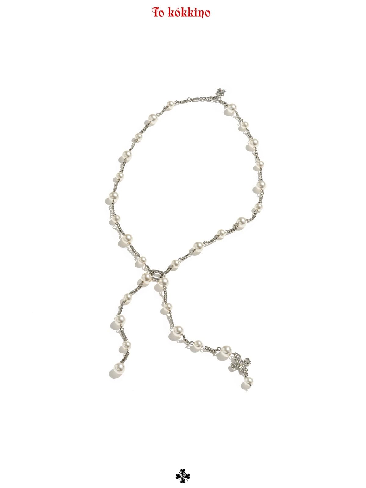tokokkino*「Lightweight Pearl」 Butterfly-shaped Pearl Long Necklace
