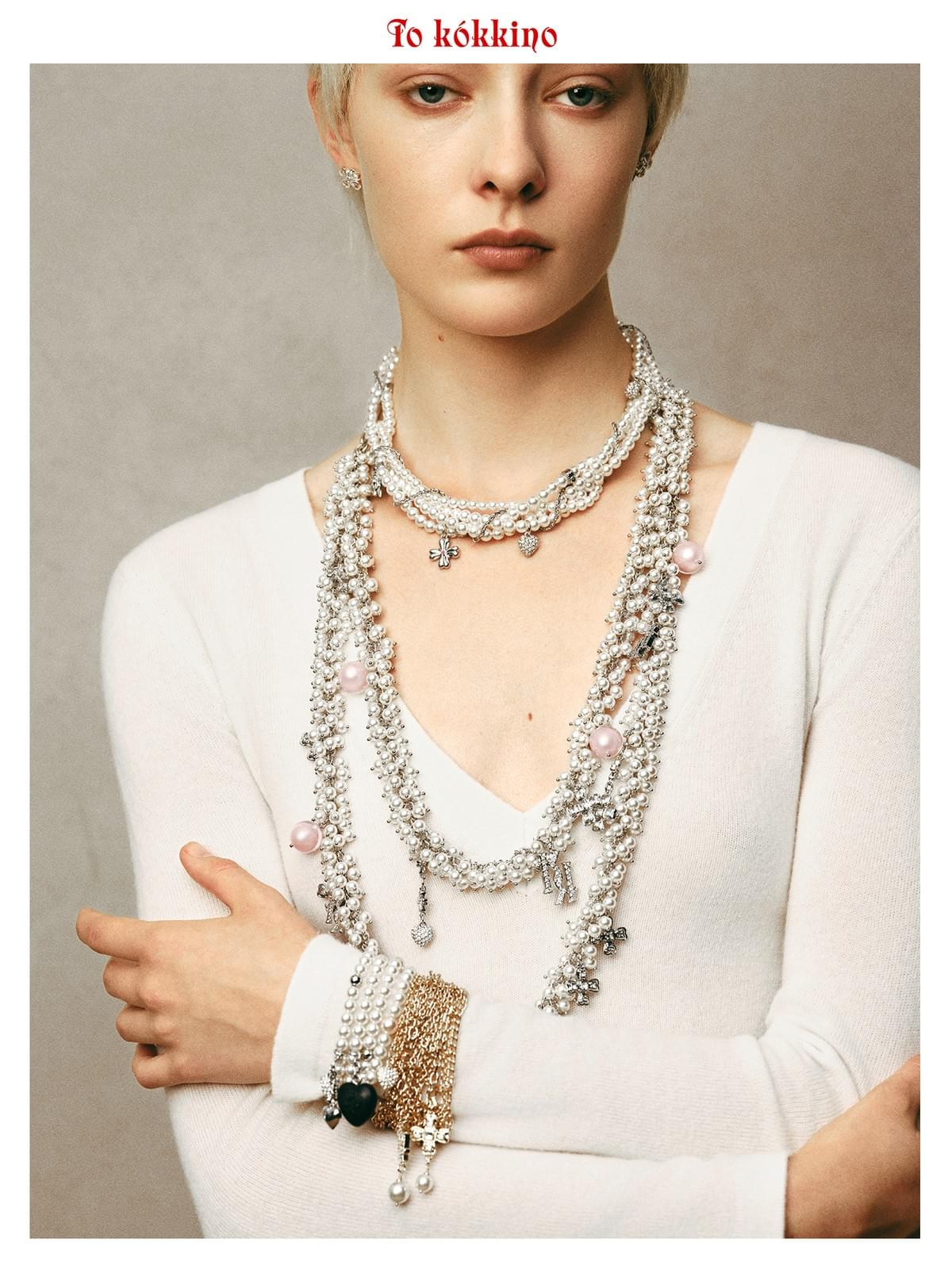 tokokkino* Starry Pearl Logo Necklace