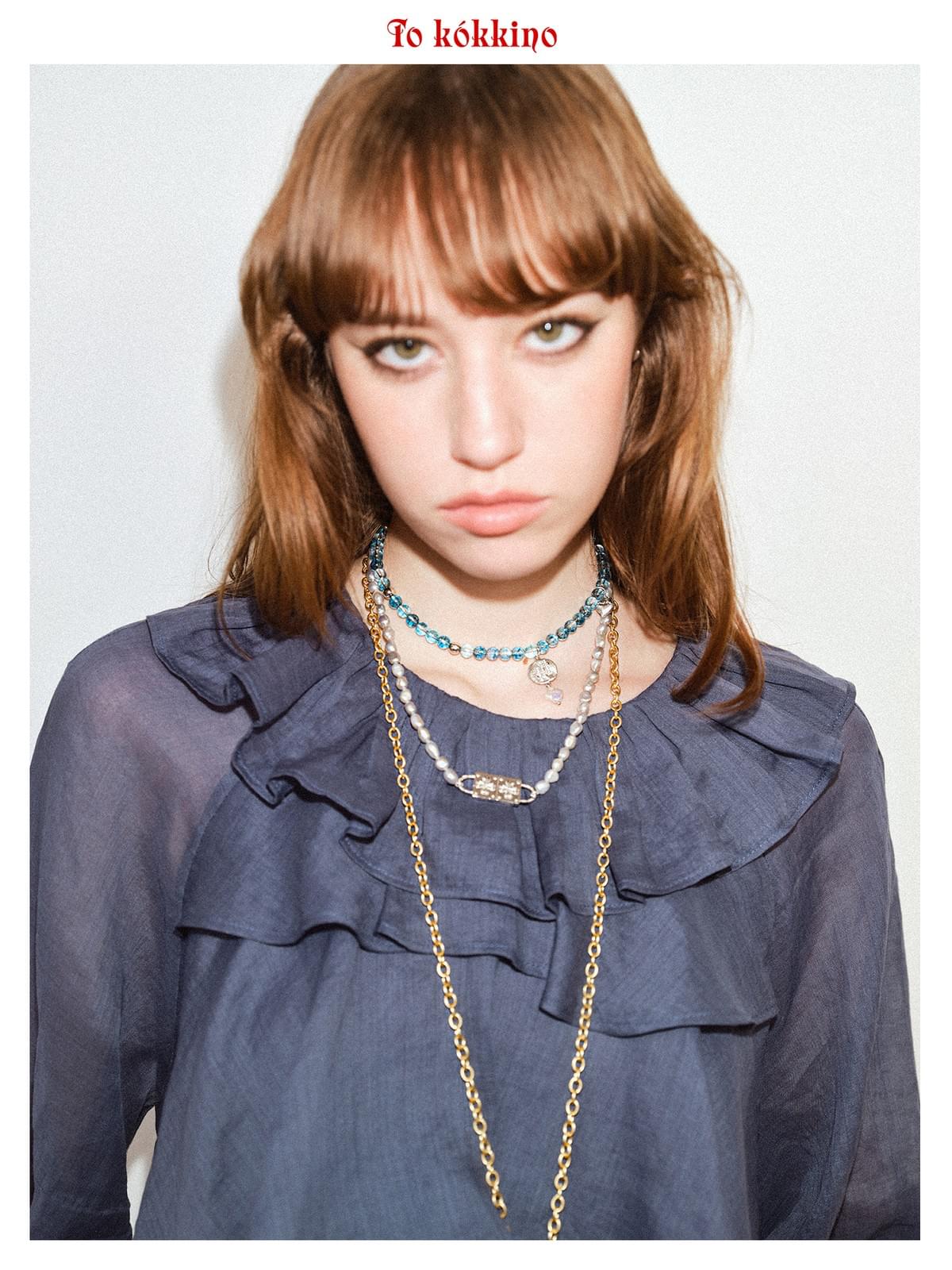 tokokkino「Alliance」Double Lock Pearl Necklace