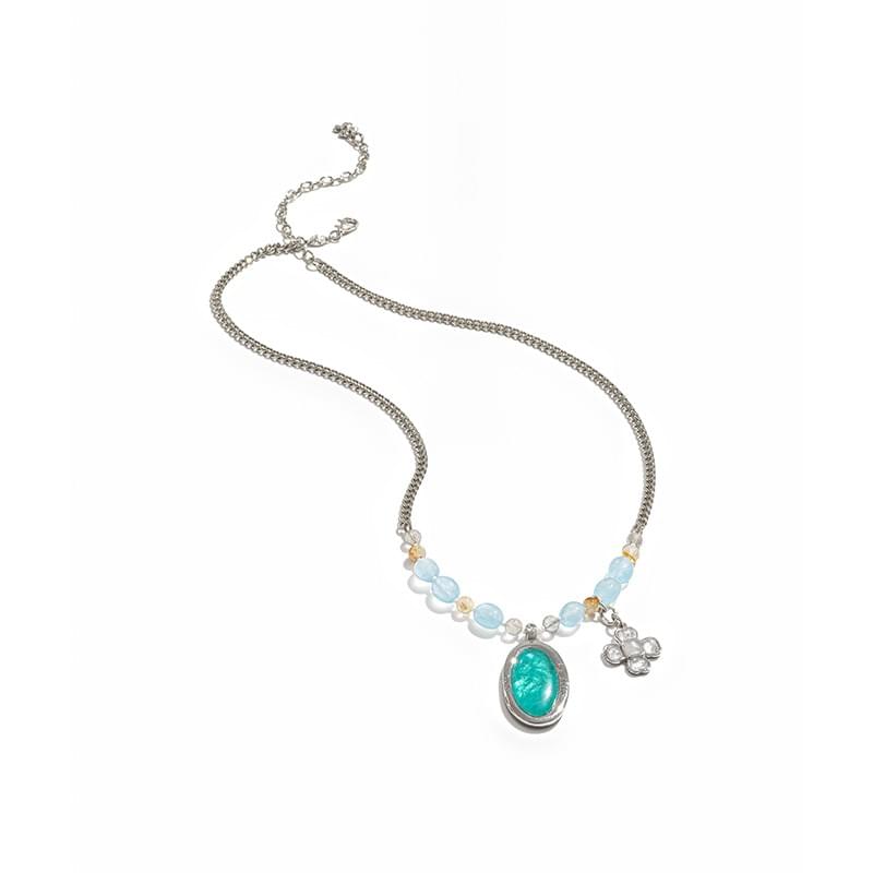 tokokkino 'Submersion' Emerald Green Gemstone Necklace