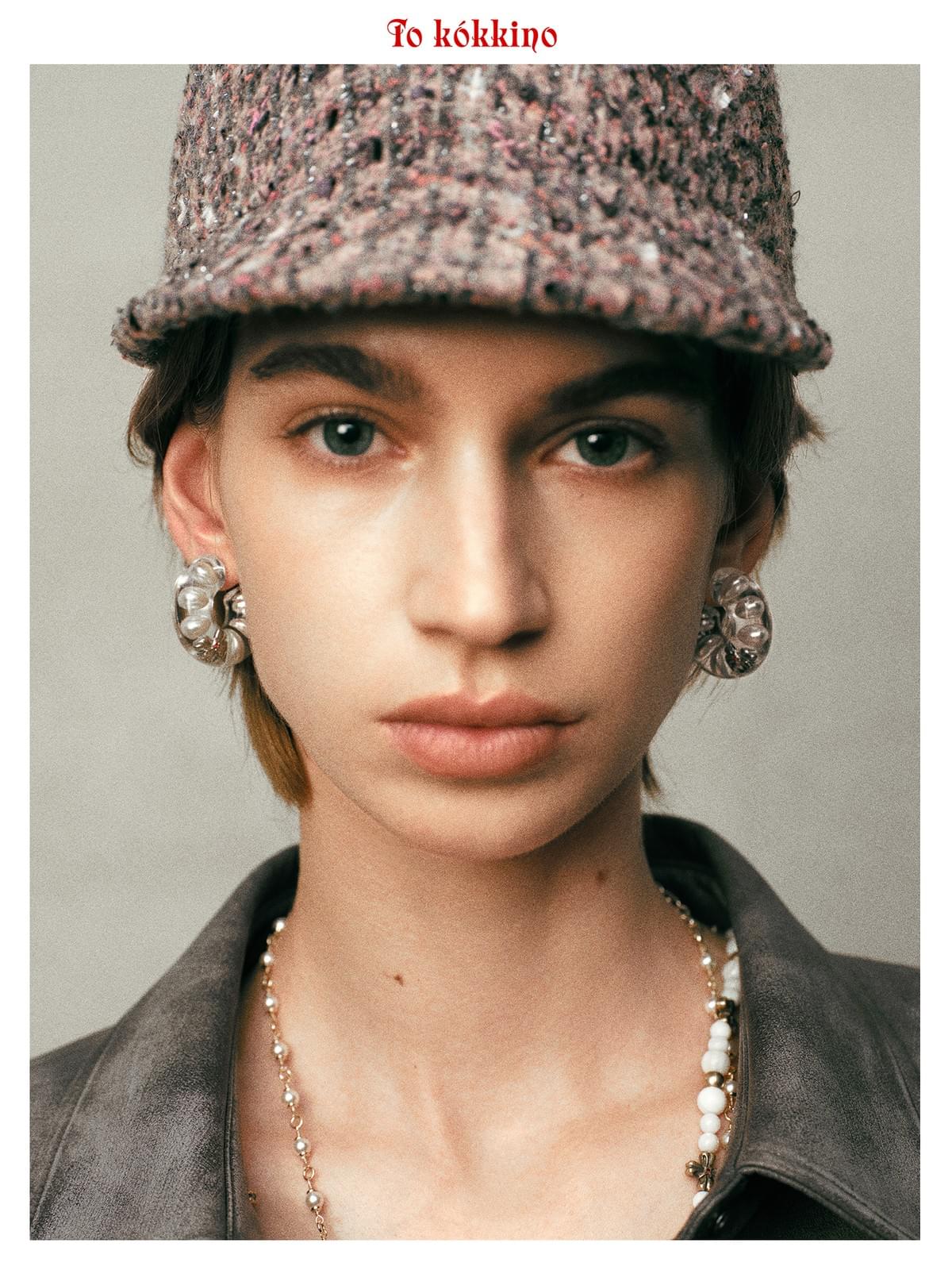 tokokkino* Heart Bowknot Lip Stud / Ear Clip