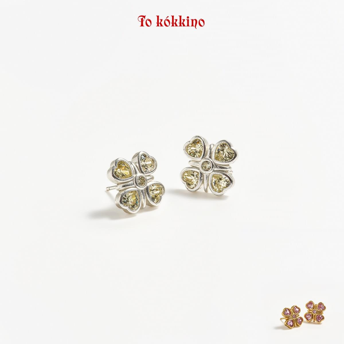 tokokkino* Classic Bowknot Gemstone Stud Earrings