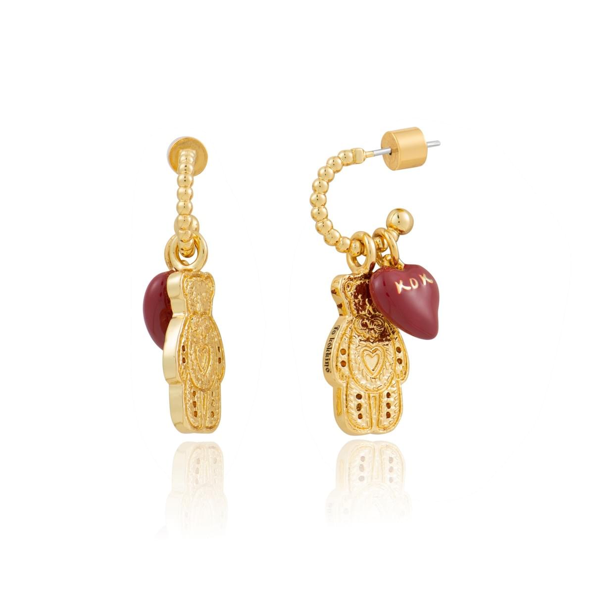 爱心小熊耳钉*饼干系列Drop Earring