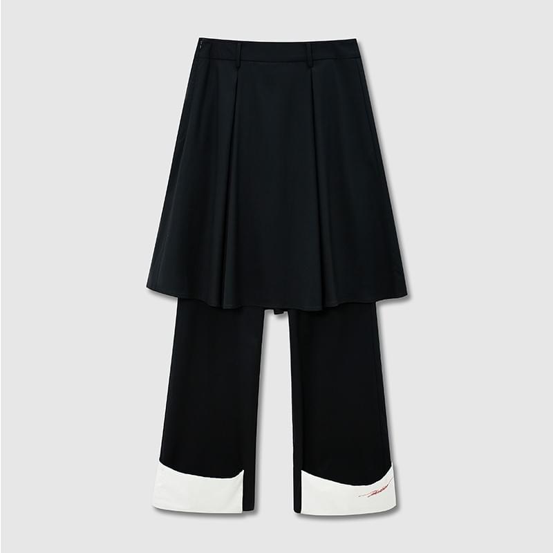 tokokkino* Pleated Paneled Skort Blazer