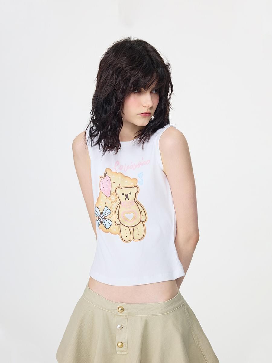 TOKOKKINO* Little Bear Cookie Vest