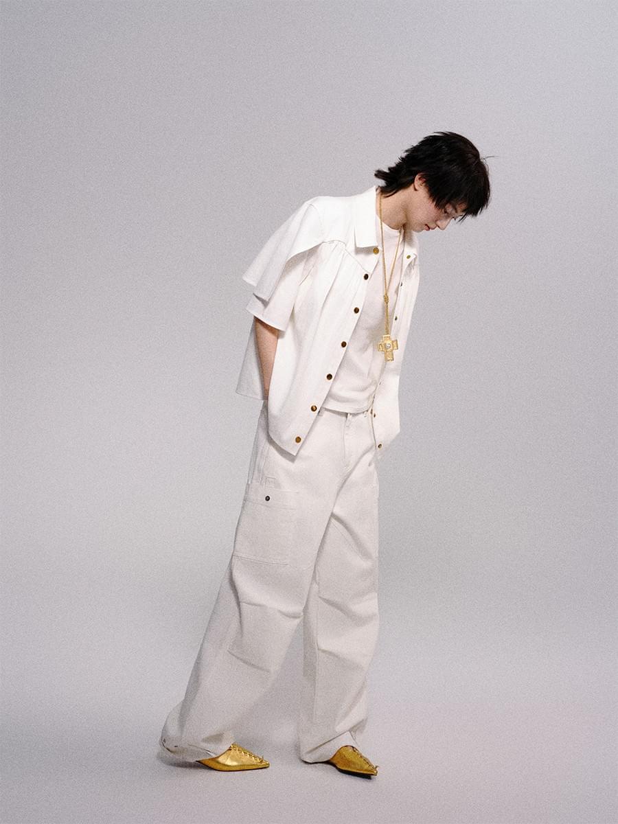 Tokokkino floral waist adjustable cargo pants