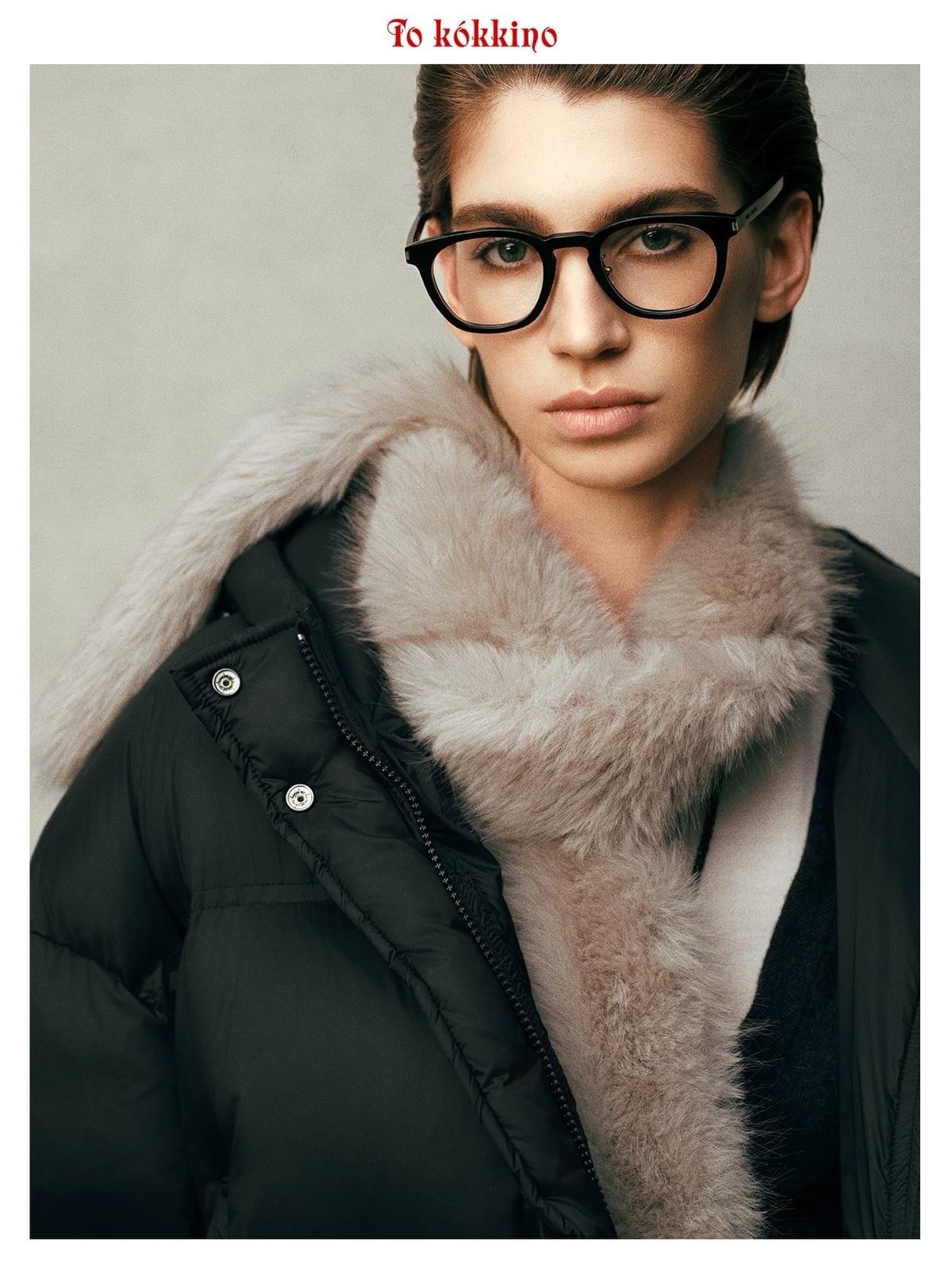 tokokkino* Fox Fur Long Scarf