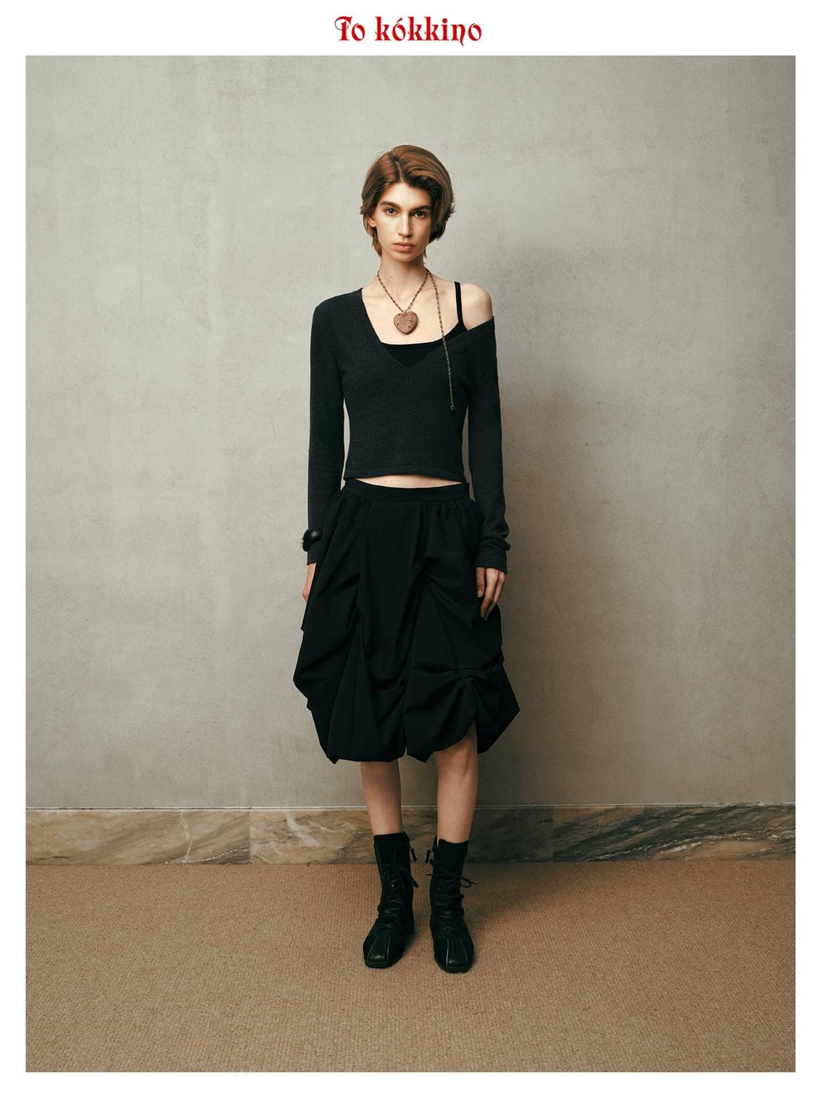 tokokkino* Ruched Bubble Dress