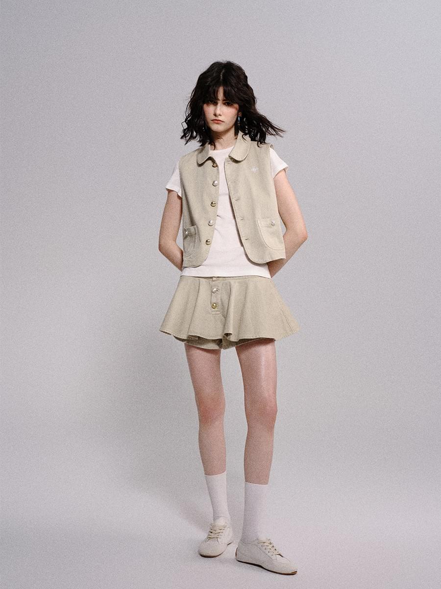 TOKOKKINO* Light Cyan Khaki Set
