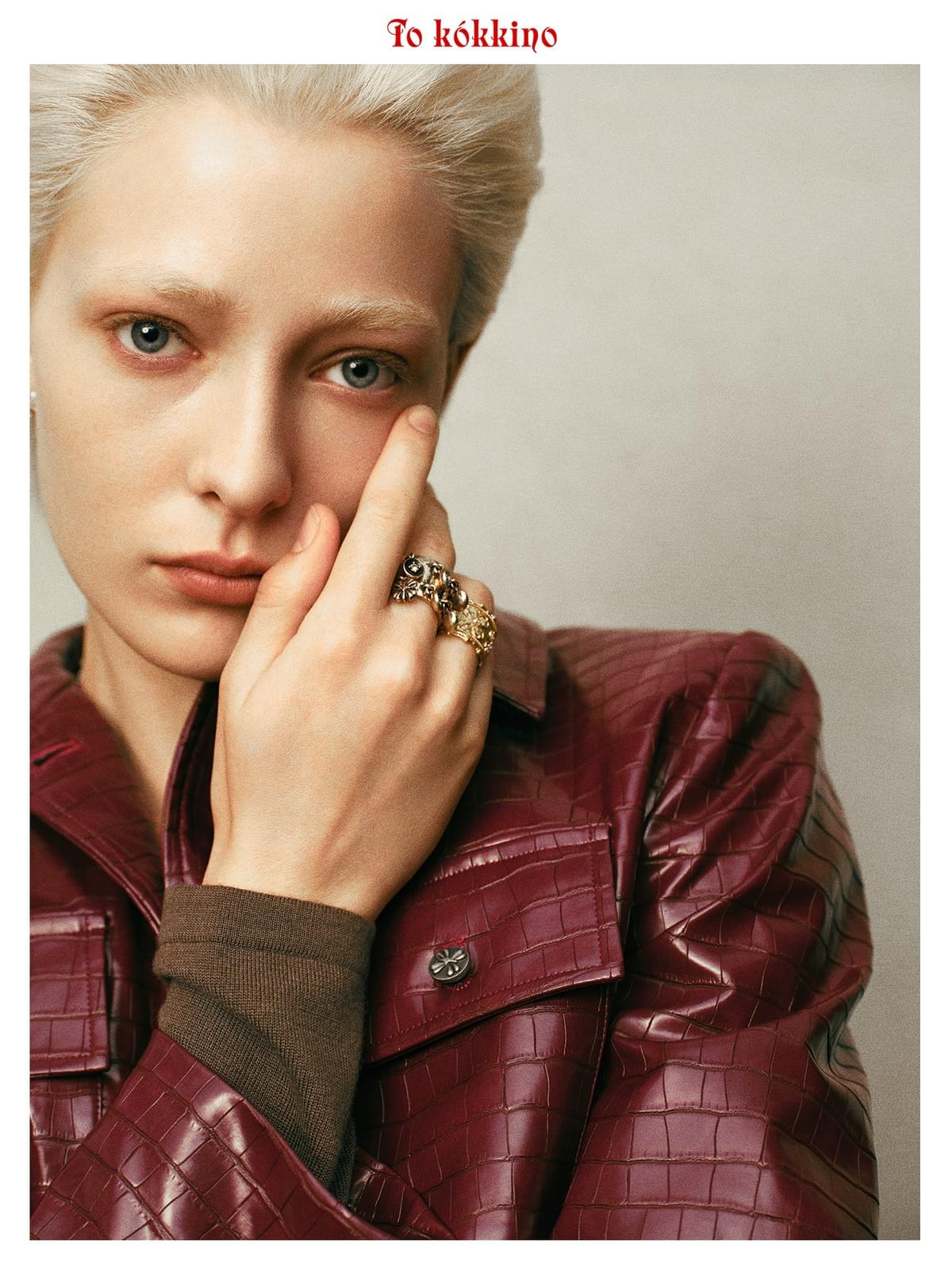 tokokkino*Eco - Friendly Red Crocodile Skin Suit
