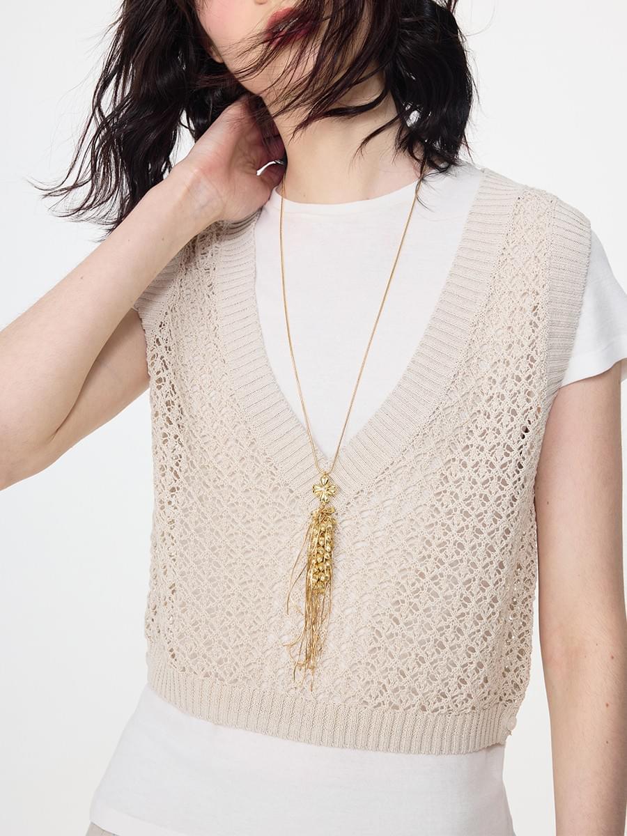 Tokokkino light khaki tank top