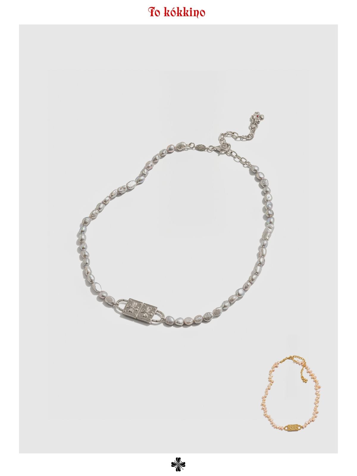 tokokkino「Alliance」Double Lock Pearl Necklace