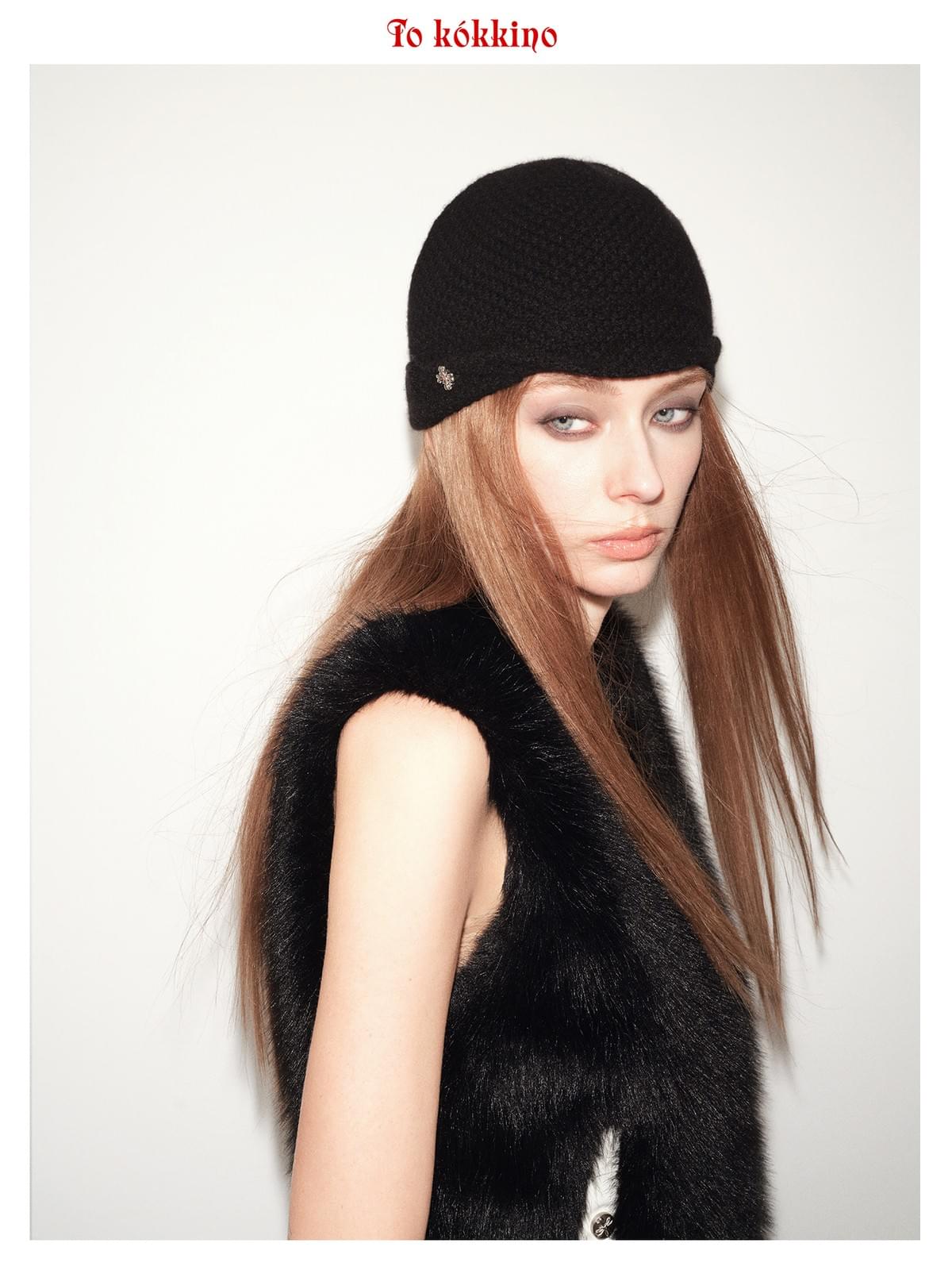 tokokkino*「Domed Fold-back」 Multi-way Cashmere Cuffed Sailor Hat