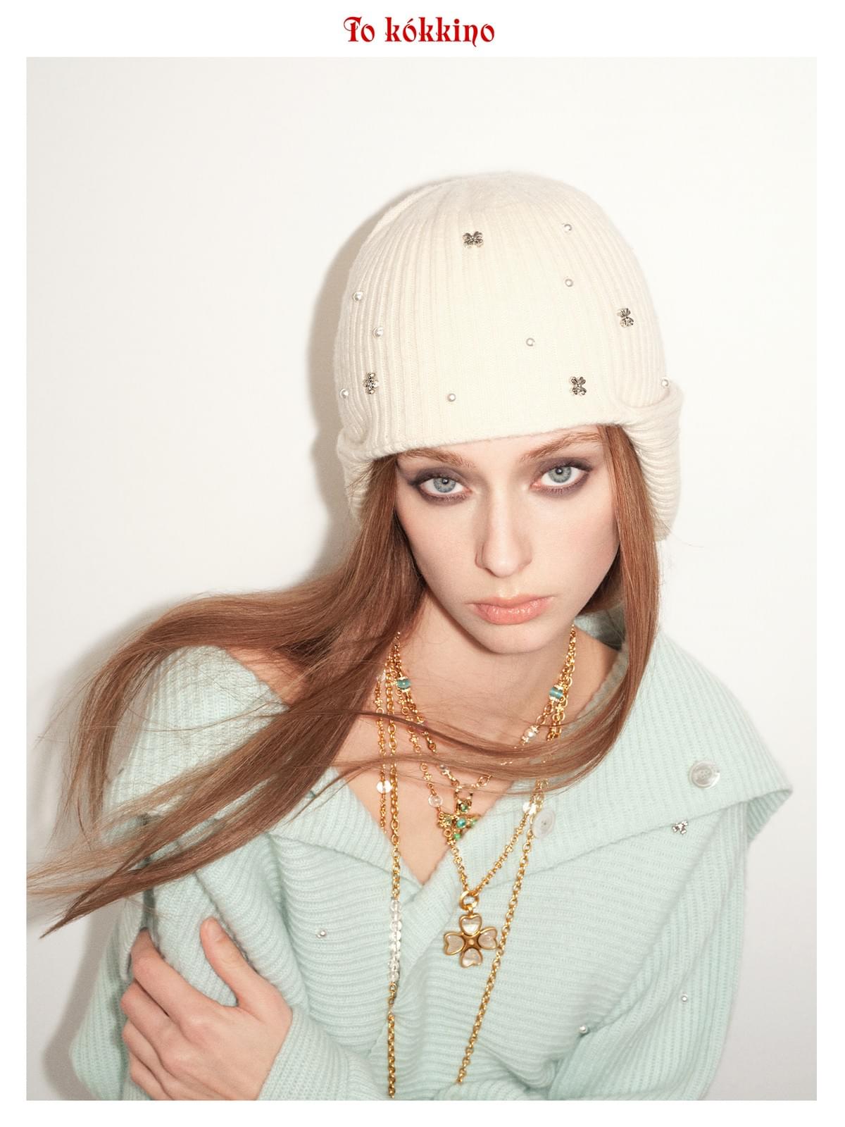 tokokkino*「Starry Sky」 Dual-wear Cashmere Earflap Ski Hat