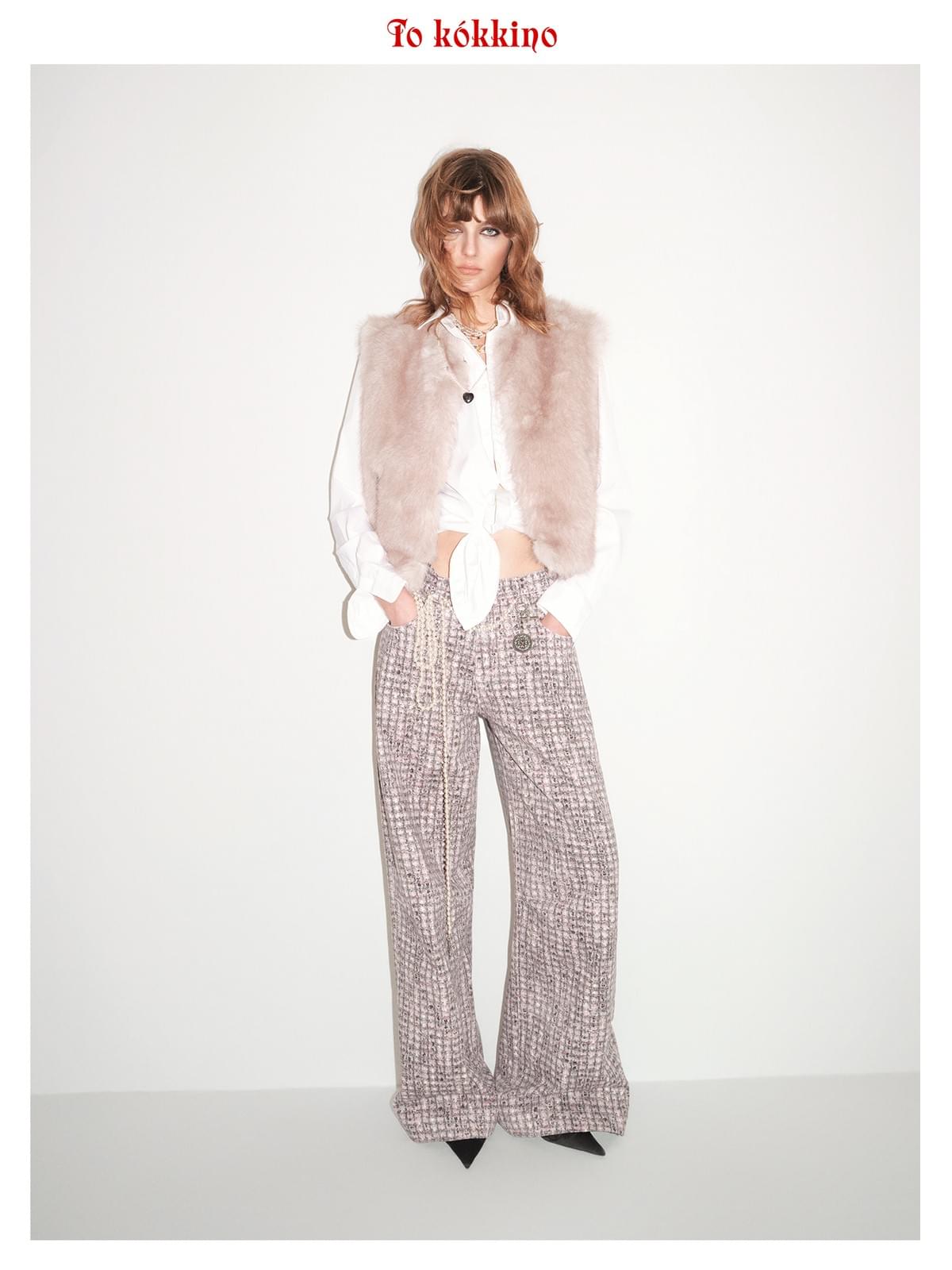 tokokkino*「Tender Rebellion」Natural Pearl and Purple Gold Ebony Necklace