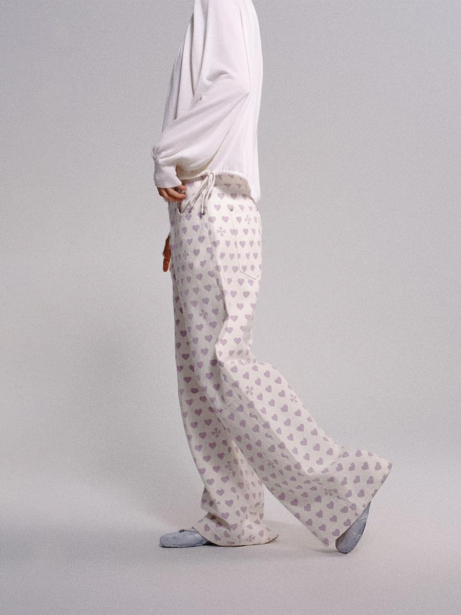 Tokokkino * Purple Heart Low-rise pants 25SSN07