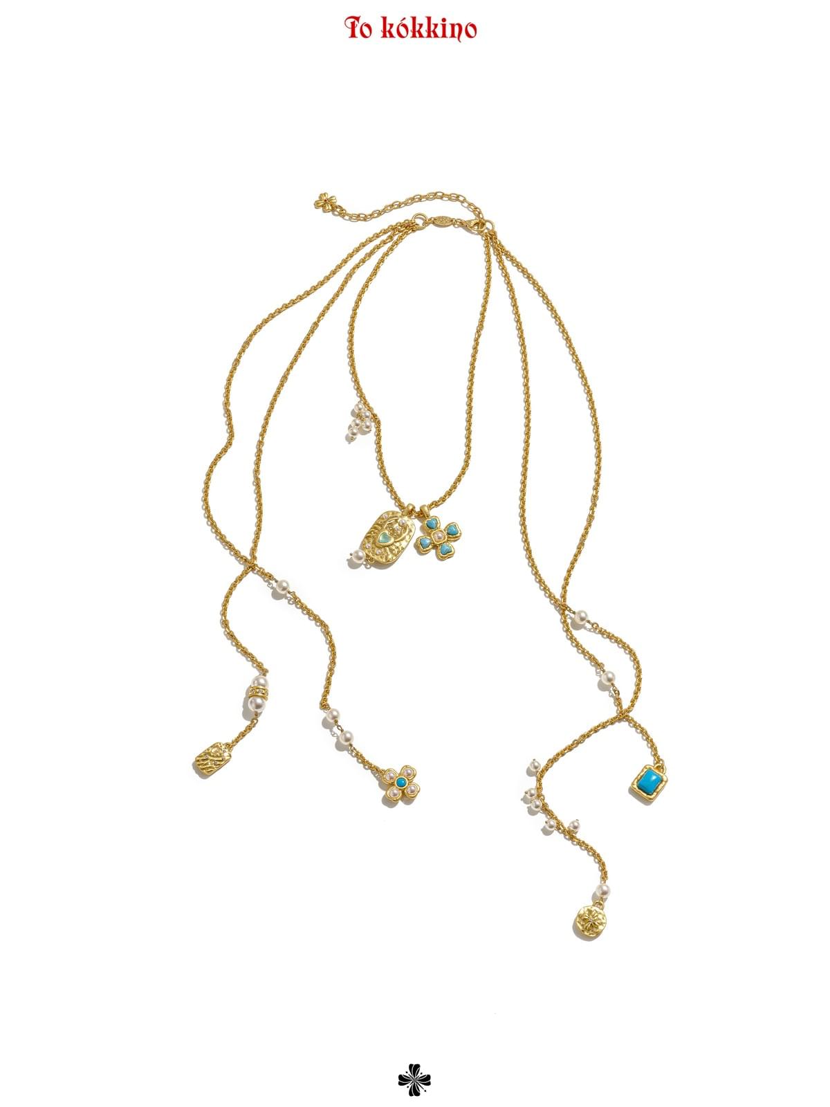 tokokkino*「Infiltration」Palace-style Double-sided Long-chain Necklace