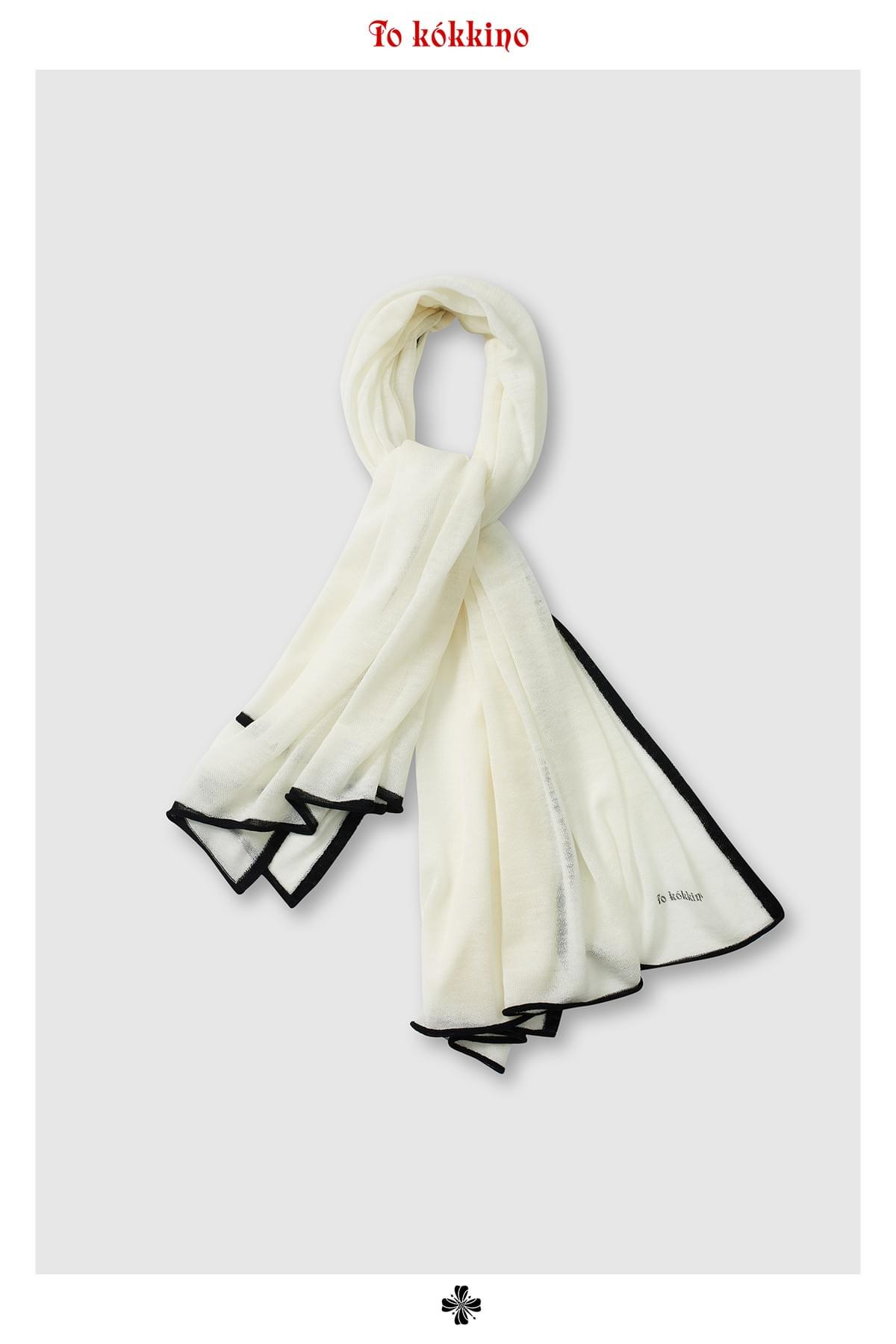 tokokkino* Ultra-Thin Wool Large Scarf